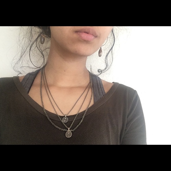 Lucky Brand triple strand chain necklace - Picture 2 of 4